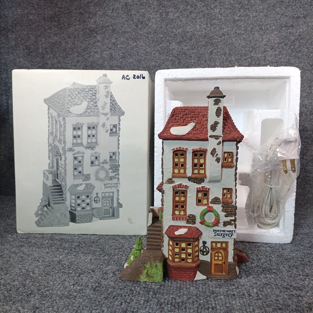 Department 56 Dickens Village C.H. Watt Physician Light Up 1990